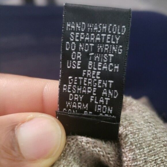 Brandini L Mens Sweater Merino Wool Green Made In Italy Long Sleeve Pullover - Picture 4 of 13